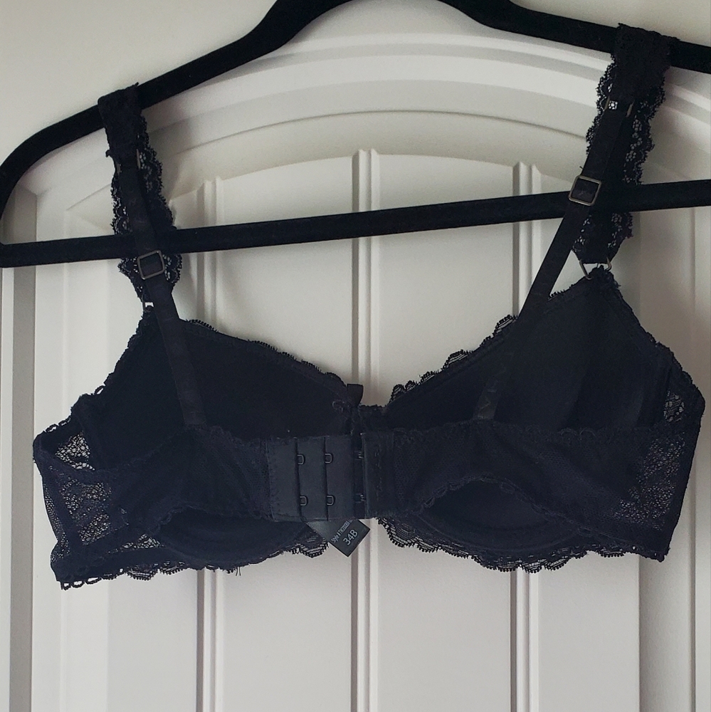 Tahari Black Floral Lace Bra - Picture 2 of 7
